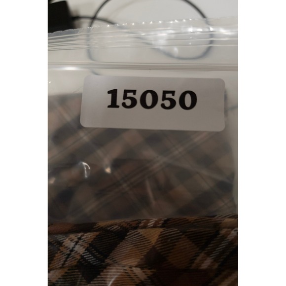 Vintage White Stag Skirt Womens 12P Brown Plaid Bias Cut Preppy Dark Academia - Picture 11 of 12